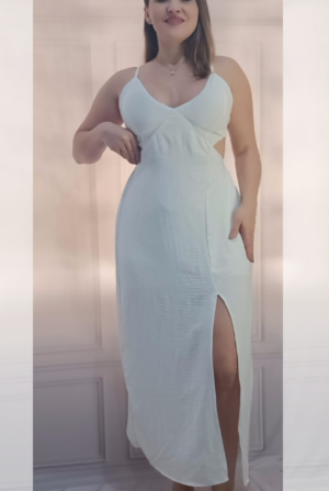 Vestido Midi Ariana - Branco