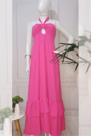 Vestido Longo Paty - Pink