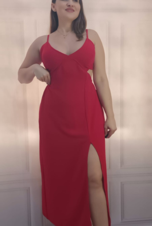 Vestido Midi Ariana - Vermelho