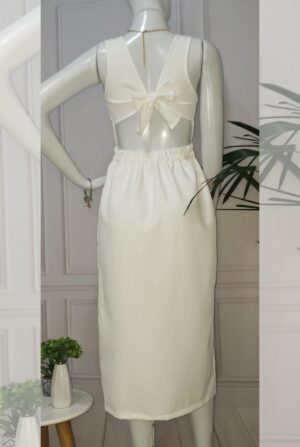 Vestido Midi Mila - Branco