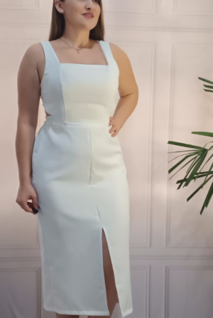 Vestido Midi Mila - Branco