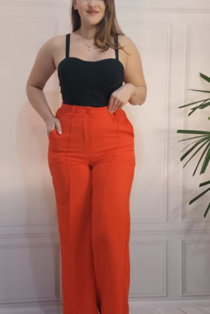 Calça Pantalona Kamy - Laranja