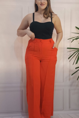 Calça Pantalona Kamy - Laranja