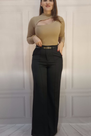 Calça Pantalona Lorena - Preta