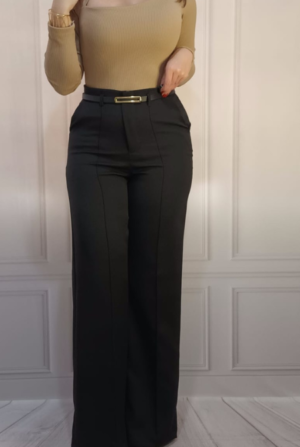 Calça Pantalona Lorena - Preta