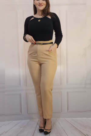 Calça Inspiração Zara Nude