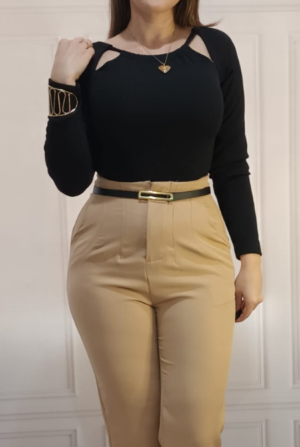 Calça Inspiração Zara Nude